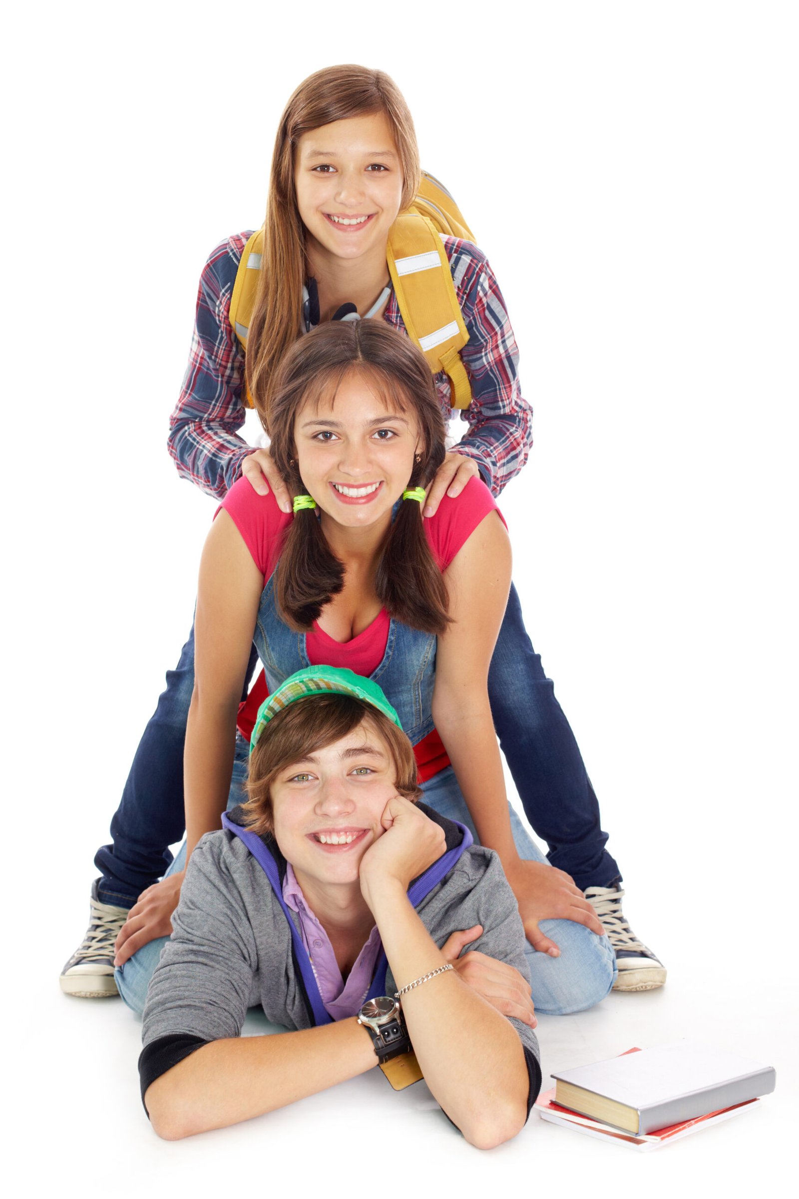 Group Teenagers Piled Up Scaled
